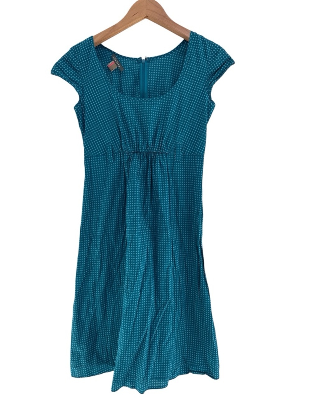 ORLA KIELY blue polka dot cotton dress Cap Sleeve Dress